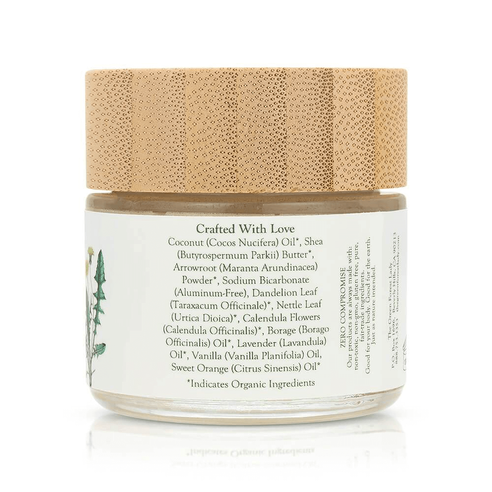 Ingredient list label of Pure Deodorant