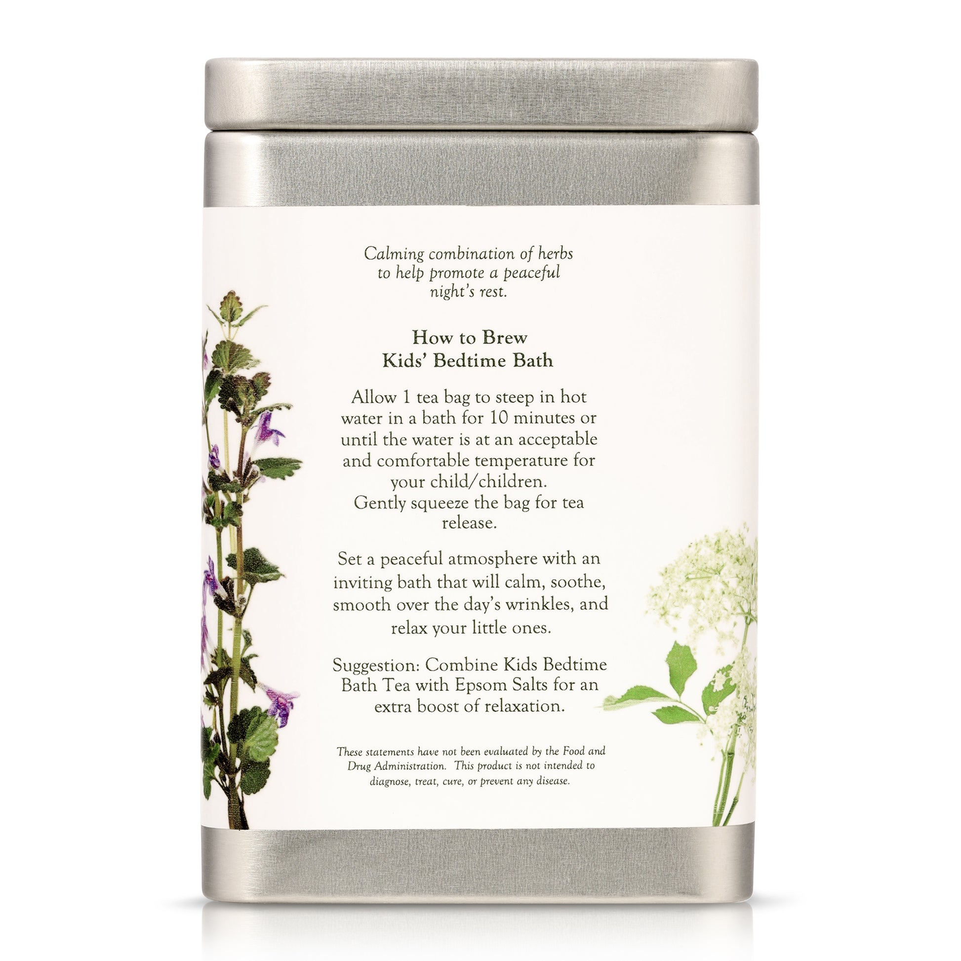 Instructions for making  Green Forest Lady Baby Bath Tea