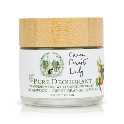 Pure Magnesium Deodorant - Baking Soda Free
