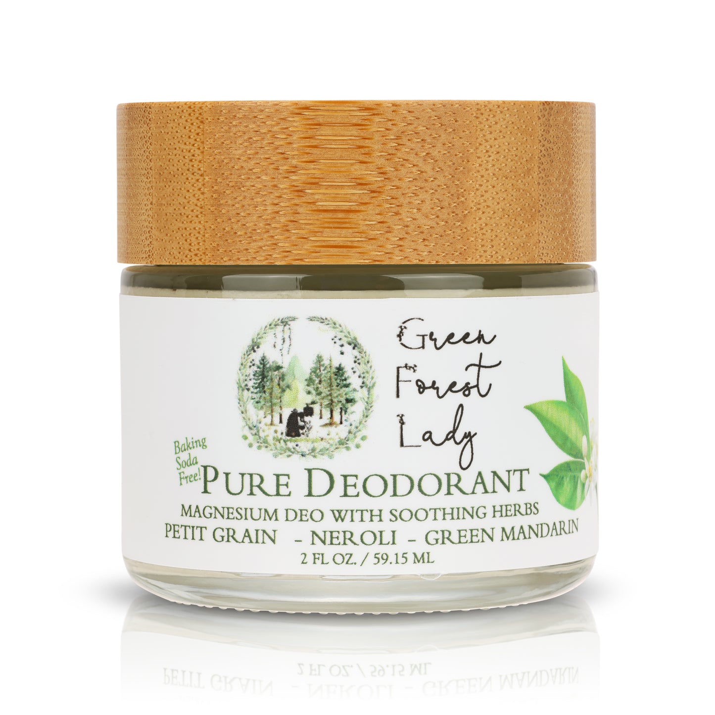 Pure Magnesium Deodorant - Baking Soda Free