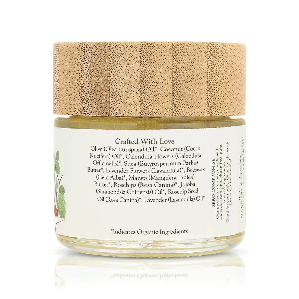 Ingredient list label Growing Belly Balm